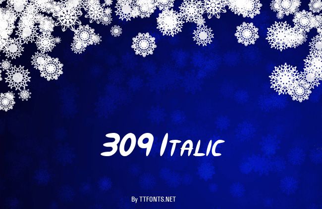 309 Italic example